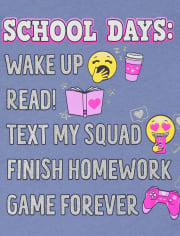 Lot de 3 t-shirts graphiques pour filles