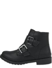 Girls Buckle Booties