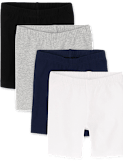 Lot de 4 shorts de vélo pour bébé et toute-petite fille