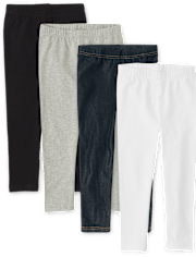 Pack de 4 Leggings capri para niña