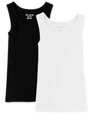 Girls Ribbed Tank Top 2-Pack