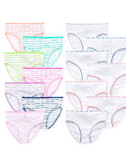 Ropa interior para niñas, paquete de 14