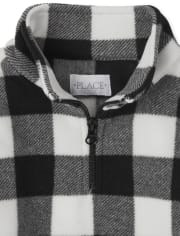 Jersey de cuello alto con media cremallera y forro polar Glacier para niñas