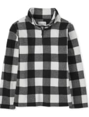 Jersey de cuello alto con media cremallera y forro polar Glacier para niñas