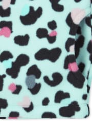 Jersey de cuello alto con media cremallera y forro polar Glacier para niñas