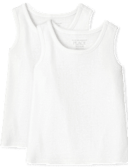 Toddler Girls Ribbed Tank Top 2-Pack