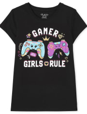 Camiseta gráfica para niñas Gamer Girls