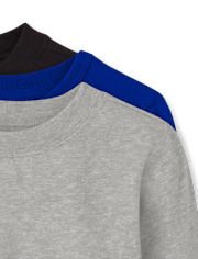 Paquete de 3 tops básicos para bebés y niños pequeños