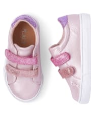 Toddler Girls Glitter Low Top Sneakers