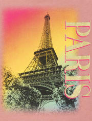 Girls Paris Graphic Tee