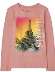 Girls Paris Graphic Tee