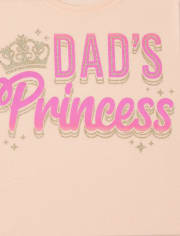 Girls Dad's Princess Graphic Tee