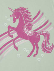 Girls Unicorn Graphic Tee