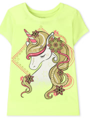 Girls Unicorn Graphic Tee