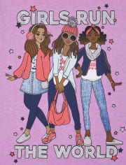 Girls World Graphic Tee