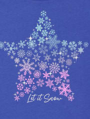 Girls Snow Graphic Tee 2-Pack
