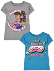 Girls Video Game Graphic Tee 2-Pack