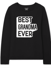 Camiseta gráfica de abuela familiar a juego para mujer