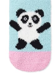 Toddler Girls Panda Cozy Socks 2-Pack