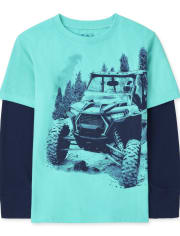 Boys Graphic Thermal 2 In 1 Top