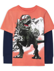 Haut thermique 2 en 1 graphique pour garçon