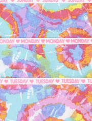 Girls Tie Dye Hipster Underwear 7-Pack