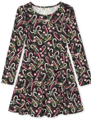 Vestido Niña Estampado Skater