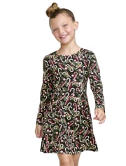 Vestido Niña Estampado Skater