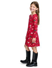 Vestido Niña Estampado Skater