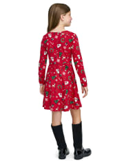 Vestido Niña Estampado Skater