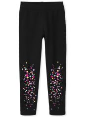 Girls Heart Cozy Leggings
