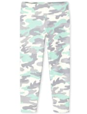 Girls Camo Hi-Rise Cozy Leggings