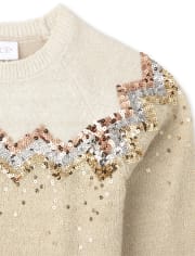 Girls Sequin Sweater
