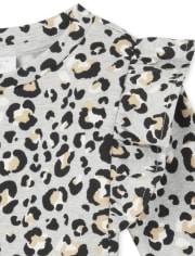 Ensemble 2 pièces léopard pour toute-petite fille