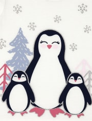 Conjunto de 4 piezas de pingüino para niñas pequeñas
