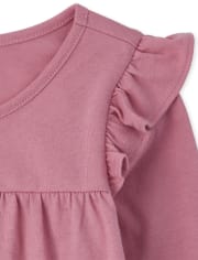 Lot de 3 hauts à volants pour petites filles