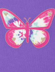Lot de 2 hauts Dino Butterfly pour toute-petite fille