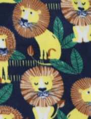 Baby And Toddler Boys Lion Fleece One Piece Pajamas