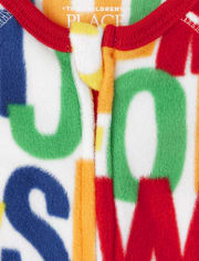 Baby And Toddler ABC Fleece One Piece Pajamas