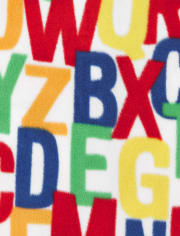 Baby And Toddler ABC Fleece One Piece Pajamas