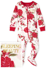 Baby And Toddler Girls Mommy And Me Floral Beauty Snug Fit Cotton One Piece Pajamas