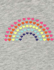 Girls Rainbow Raglan Top