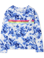 Top con efecto tie dye para niñas