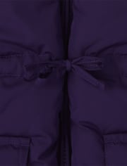 Girls Long Puffer Jacket