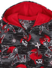 Boys Ninja Fleece One Piece Pajamas