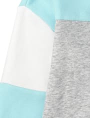 Sweat à capuche en molleton à blocs de couleurs pour fille