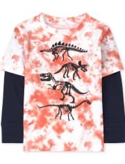 Haut thermique 2 en 1 Dino pour bébés et tout-petits garçons