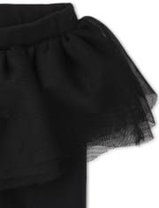 Lot de 2 leggings tutu à carreaux pour bébé fille