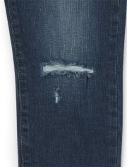 Girls Button Front Denim Jeans