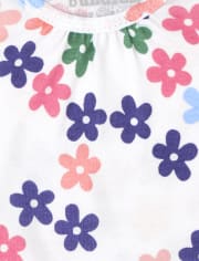 Lot de 4 cache-couches à fleurs pour bébé fille